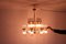 Mid-Century Fluorescent Glass Chandelier by Gaetano Sciolari 13