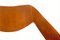 Silla italiana de madera marrón y vinilo rojo de Paolozzi para Zol, años 60, Imagen 7