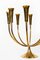 Large Brass Candleholder by Svend Aage Holm Sorensen for Illum Bolighus, 1950s 2