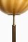 Swedish Brass and Glass Floor Lamp, 1950s 3