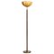 Swedish Brass and Glass Floor Lamp, 1950s, Image 1