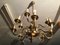 Art Deco Style Brass Chandelier, 1970s 2