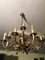 Art Deco Style Brass Chandelier, 1970s 12