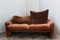 Italian Sofas & Armchair Set by Vico Magistretti for Cassina, 1980s, Set of 3 5