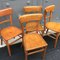 French Bistro Chairs from Baumann, 1950s, Set of 4 6