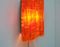 Large Orange Wall Light by Claus Bolby for CeBo Industri, Image 3