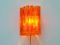 Large Orange Wall Light by Claus Bolby for CeBo Industri, Image 4