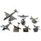 Modelli di aeroplani Mid-Century in alluminio e metallo cromato, anni '60, set di 8, Immagine 1