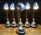 Italienische industrielle Elfo Tischlampe aus Aluminium & Messing von Disano Illuminazione, 1950er 15