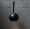 Grande Lampe à Suspension Industrielle en Métal Peint en Noir et Chrome, 1960s 5