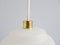 French White Ceiling Lamp, 1960s 8