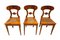 Biedermeier Board Chairs, Cherry Veneer and Mesh, Vienna, 1830s, Set of 6 5