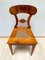 Juego de seis sillas de tablero Biedermeier, chapa de cerezo y malla, Viena, hacia 1830, Imagen 10