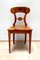 Juego de seis sillas de tablero Biedermeier, chapa de cerezo y malla, Viena, hacia 1830, Imagen 7