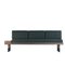 Green Kvadrat Fabric Banquette by Meghedi Simonian for Kann Design, Image 1