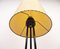 Dreibeinige deutsche Stehlampe mit Schirm aus Plastik, 1950er 9