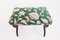 Italian Flower Satin Fabric Stool by Guglielmo Ulrich, 1940s 5