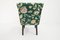 Italian Flower Satin Fabric Lounge Chair by Guglielmo Ulrich, 1940s 6