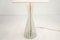 Lámpara de mesa de vidrio de Celadón rayada de Venini, 1956, Imagen 3