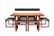 Mid-Century Danish Teak Dining Table & Chairs Set by Erik Buch, Set of 8, Image 1