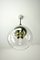 Lámpara de techo Mid-Century con globo de burbujas de vidrio, Imagen 4
