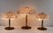 Lampade da tavolo regolabili in vetro di Murano di Barovier & Toso, anni '60, set di 3, Immagine 4