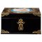 19th Century Lacquered Wooden Box with Sevres Porcelain 1