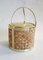 Raffia & Gold Ice Bucket by Kraftware Co., 1970s, Image 1