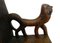 Antike afrikanische Stühle aus geschnitztem Holz, 4er Set 3