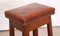 Vintage French Leather Stool 2