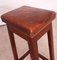 Vintage French Leather Stool 3