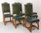 French High Back Dining Chairs, 1920s, Set of 6 2