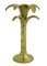 Gilded Bronze Palm Tree Candleholder, 1980s 1