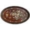 Antique Chinoiserie Oval Wooden Tray, Image 1