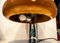 Lámpara de mesa italiana de metal cromado y haya, años 70, Imagen 5