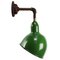 Mid-Century Industrial Enamel & Cast Iron Wall Light 1