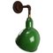 Mid-Century Industrial Enamel & Cast Iron Wall Light, Image 2