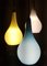 Lampada da soffitto tripla in vetro di Murano, anni '60, Immagine 3