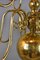 Lámpara de araña antigua de latón con 12 luces, Imagen 4