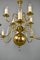 Lámpara de araña antigua de latón con 12 luces, Imagen 2