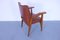 Vintage Armlehnstuhl aus Leder & Holz von Gottardi Mario 6