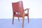 Vintage Leather & Wooden Armchair by Gottardi Mario, Image 2