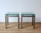 Glass & Brushed Aluminium Side Tables, 1970s, Set of 2 5