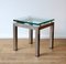Glass & Brushed Aluminium Side Tables, 1970s, Set of 2 1