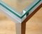 Glass & Brushed Aluminium Side Tables, 1970s, Set of 2 3