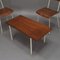 Bedroom Teak Chairs & Table from Auping, 1950s, Set of 3 3