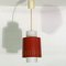 German Red and White Pendant Lamp from Staff Leuchten, 1960s 4