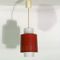 Lámpara colgante alemana en rojo y blanco de Staff Leuchten, años 60, Imagen 4