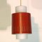 Lámpara colgante alemana en rojo y blanco de Staff Leuchten, años 60, Imagen 1