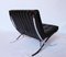 Italian Leather Barcelona Lounge Chair from Techno, 2000s 2